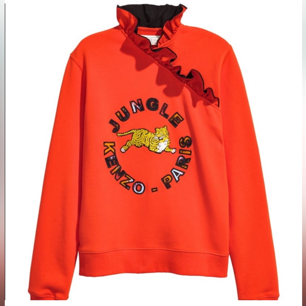 HM Kenzo Orange Jungle Sweatshirt